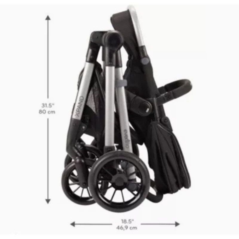 Evenflo Pivot Xpand Modular Travel System with SafeMax Infant Car Seat