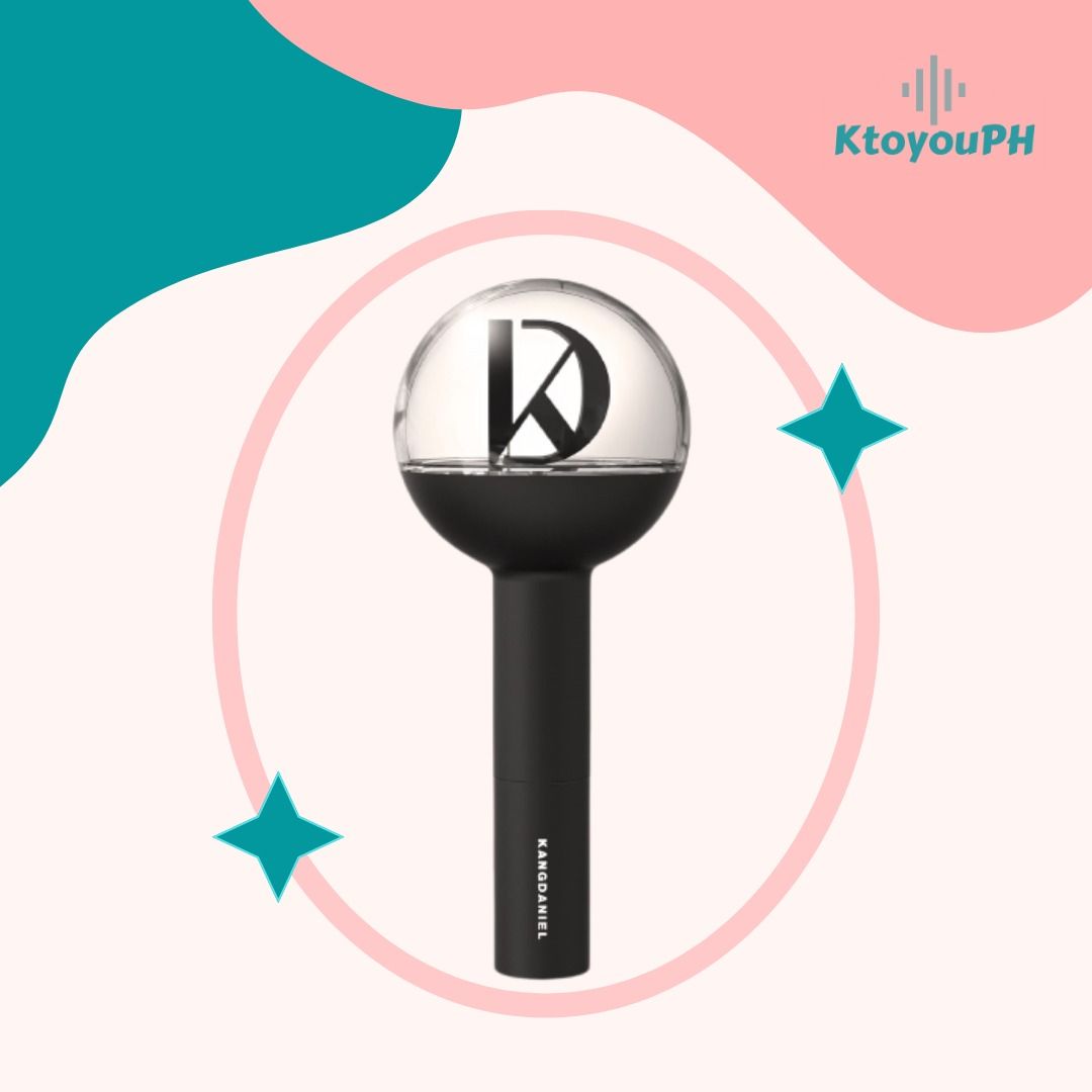 FAST ETA KANG DANIEL Official Light Stick (Category: K-Wave Merchandise) located in Caloocan City. Submitted by ktoyouph_ (Listing ID 1185793312, Image 1). Description: FAST ETA KANG DANIEL Official Light Stick ALL IN + Local SF 🛒DM to order • KANG DANIEL Official Light Stick release date: November 23, 2019 • Sealed and official • Components: Package, Light Stick, Strap, QSG & QA • Power: 3EA AAA Batteries (Not Included) • 100% Authentic product