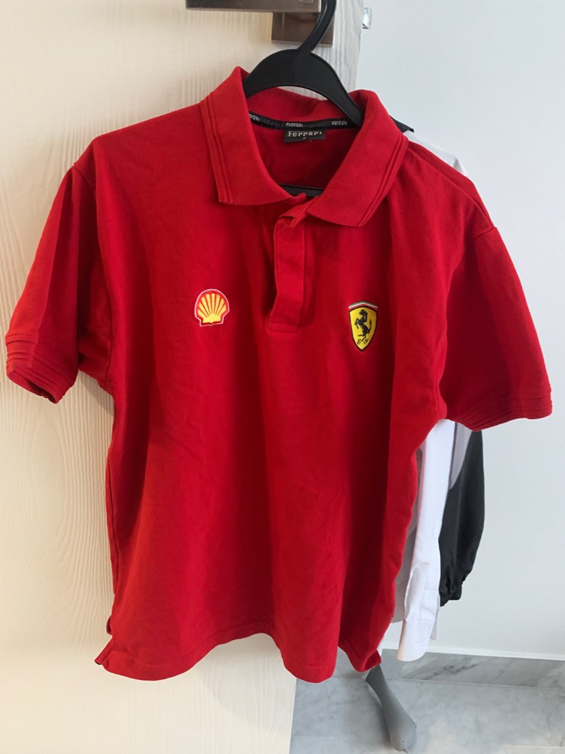 Ferrari Puma Polo tee Men s Fashion Activewear on Carousell