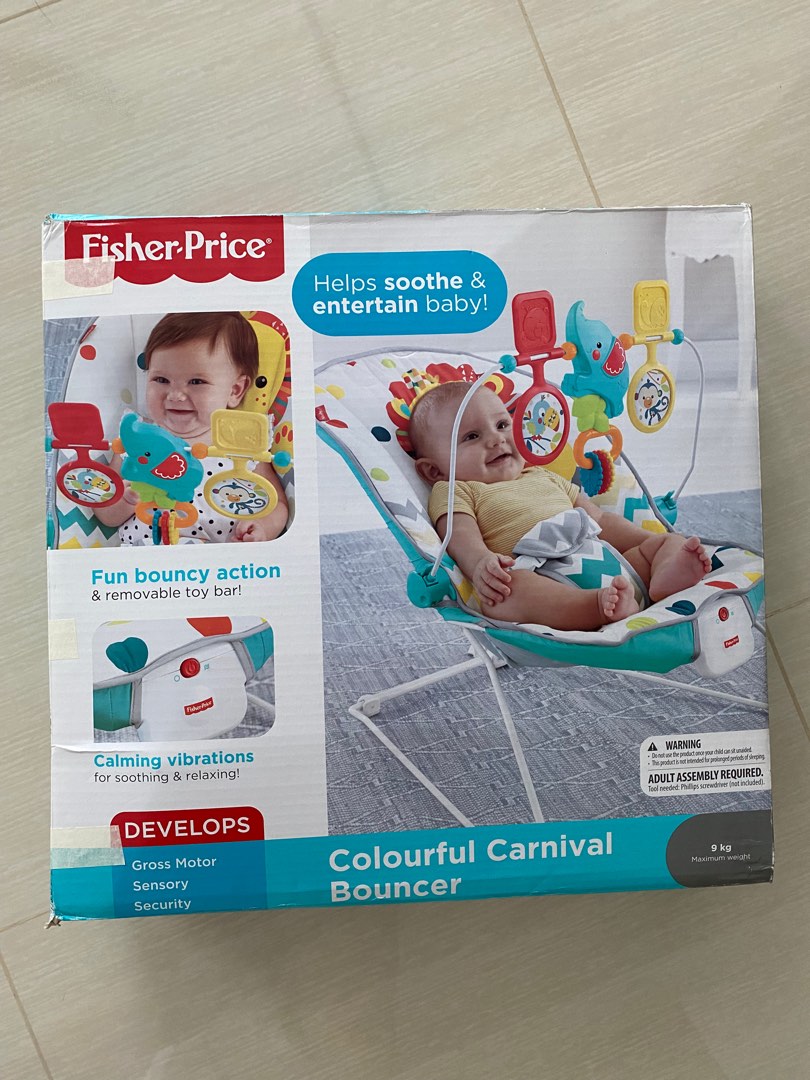 Fisher price colourful carnival hotsell bouncer review