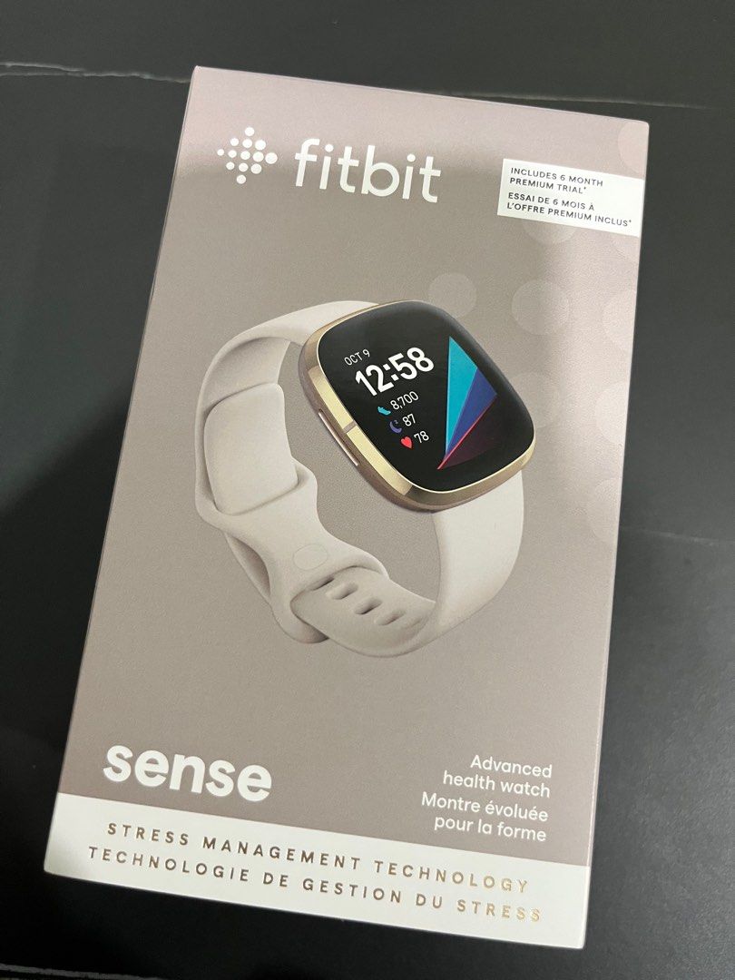 Fitbit Sense 進階健康智慧手錶柔金色, 手機及配件, 智慧穿戴裝置及