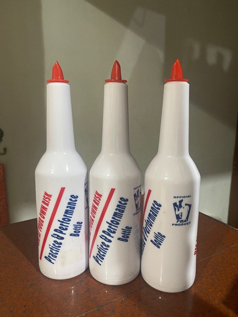Flair Bottle with Pourer (Category: Beverages) located in Quezon City. Submitted by anythingthriftyph (Listing ID 1216233219, Image 1). Description: Flair Bottle/ Practice Bottle - Original FBA product - 3pcs available.