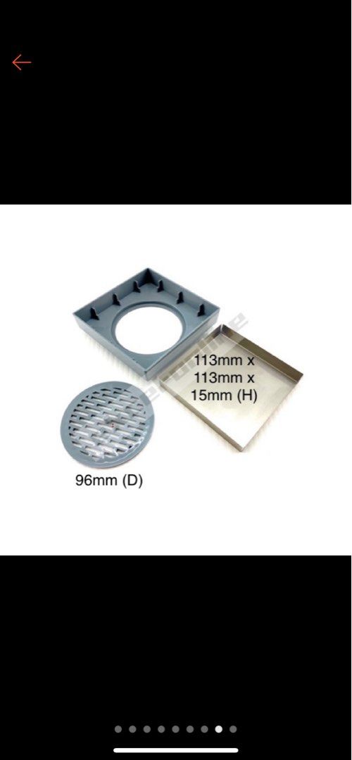 Flushed invisible drain trap cover, Furniture & Home Living, Bathroom