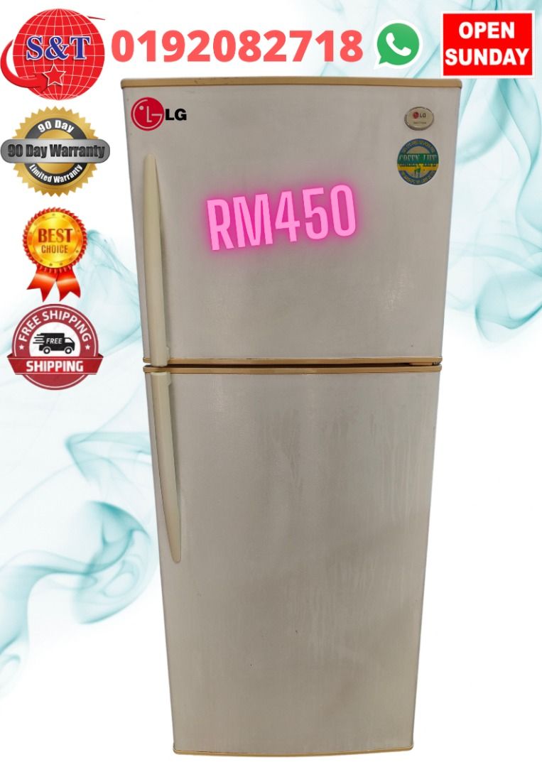 FRIDGE DOUBLE DOOR LG WHITE, TV & Home Appliances, Kitchen Appliances
