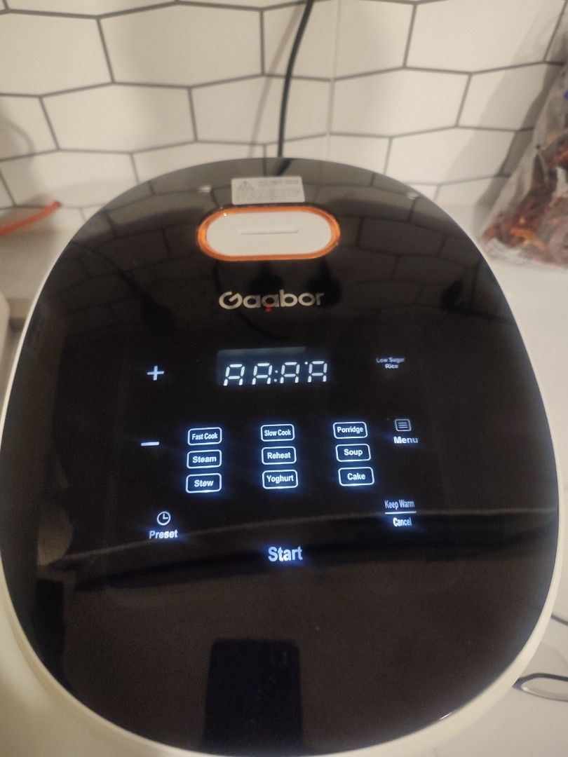 Gaabor 5 liter low sugar rice cooker, TV & Home Appliances, Kitchen