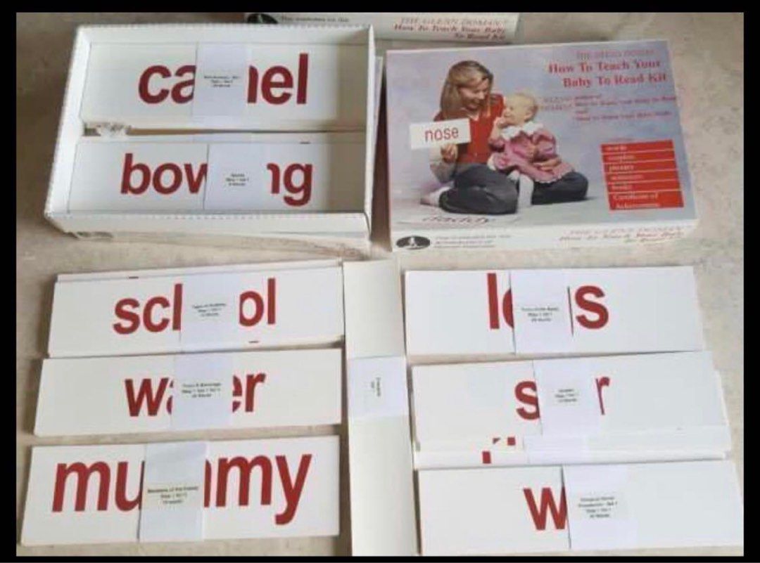 Glenn Doman English Flashcards Vol 1&2, Babies & Kids, Infant Playtime