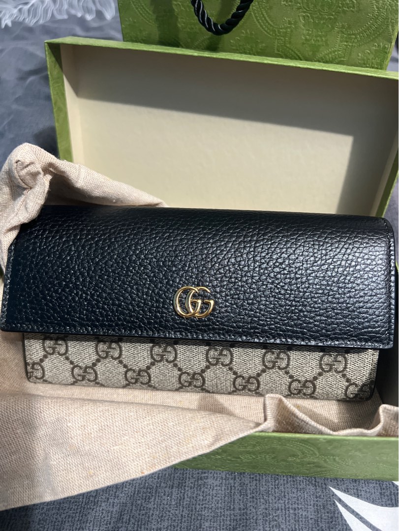 Gg marmont leather wallet sale