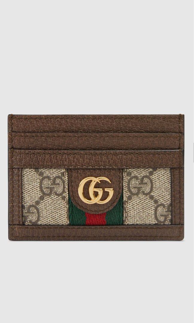 Gucci Ophidia Credit Card Case in Green