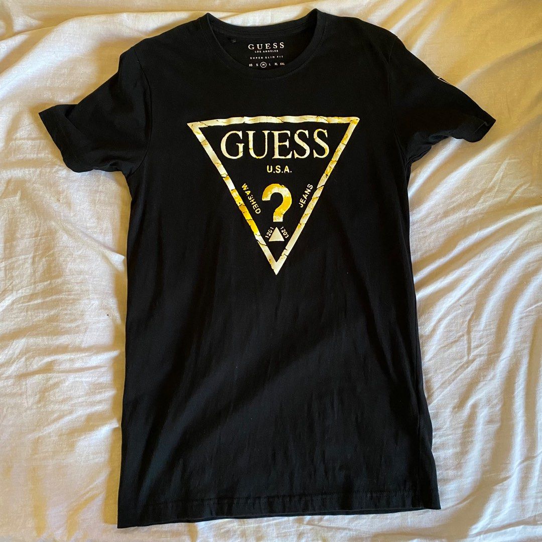 GUESS Black Tshirt on Carousell