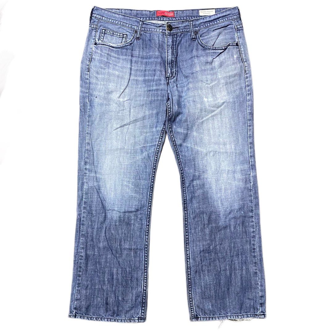 Guess Relaxed Straight Rowland Fit Pants Men s Fashion Bottoms