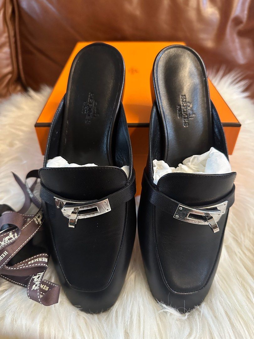 Hermes oz mule size 36.5 Luxury Sneakers Footwear on Carousell