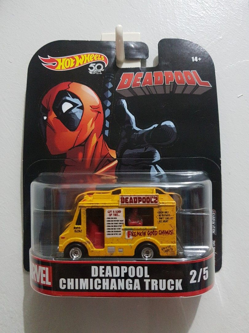 Deadpool chimichanga store truck hot wheels