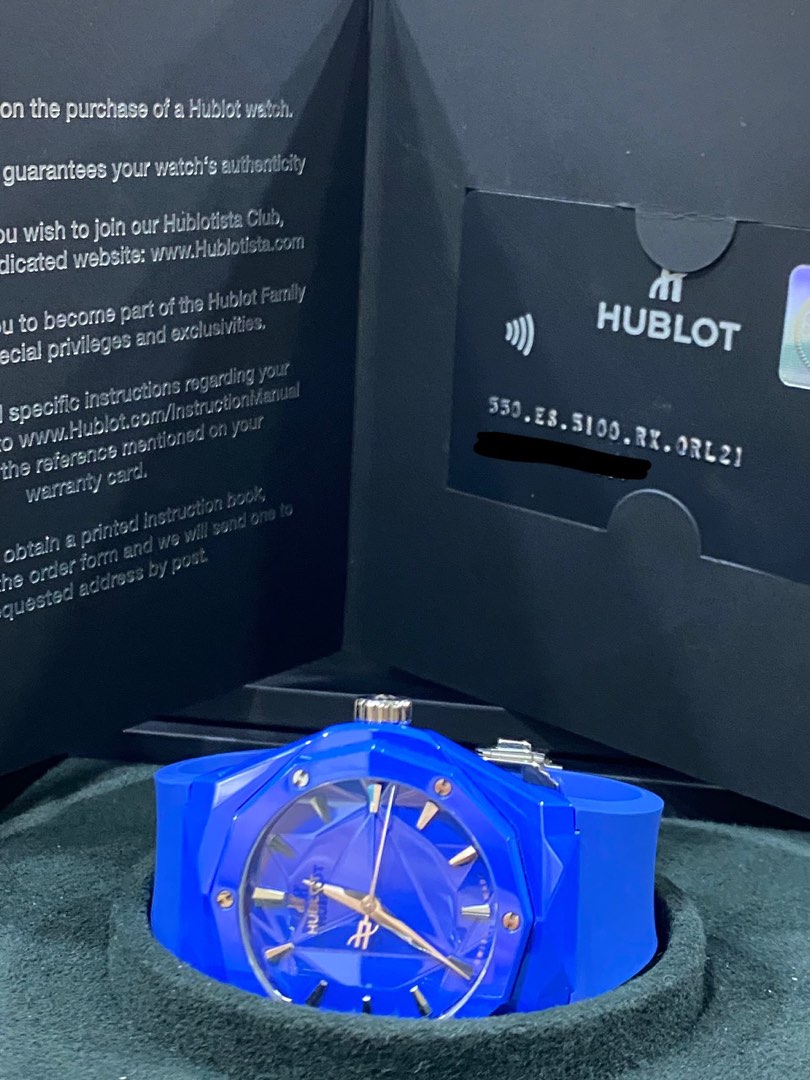 Hublot hotsell orlinski blue