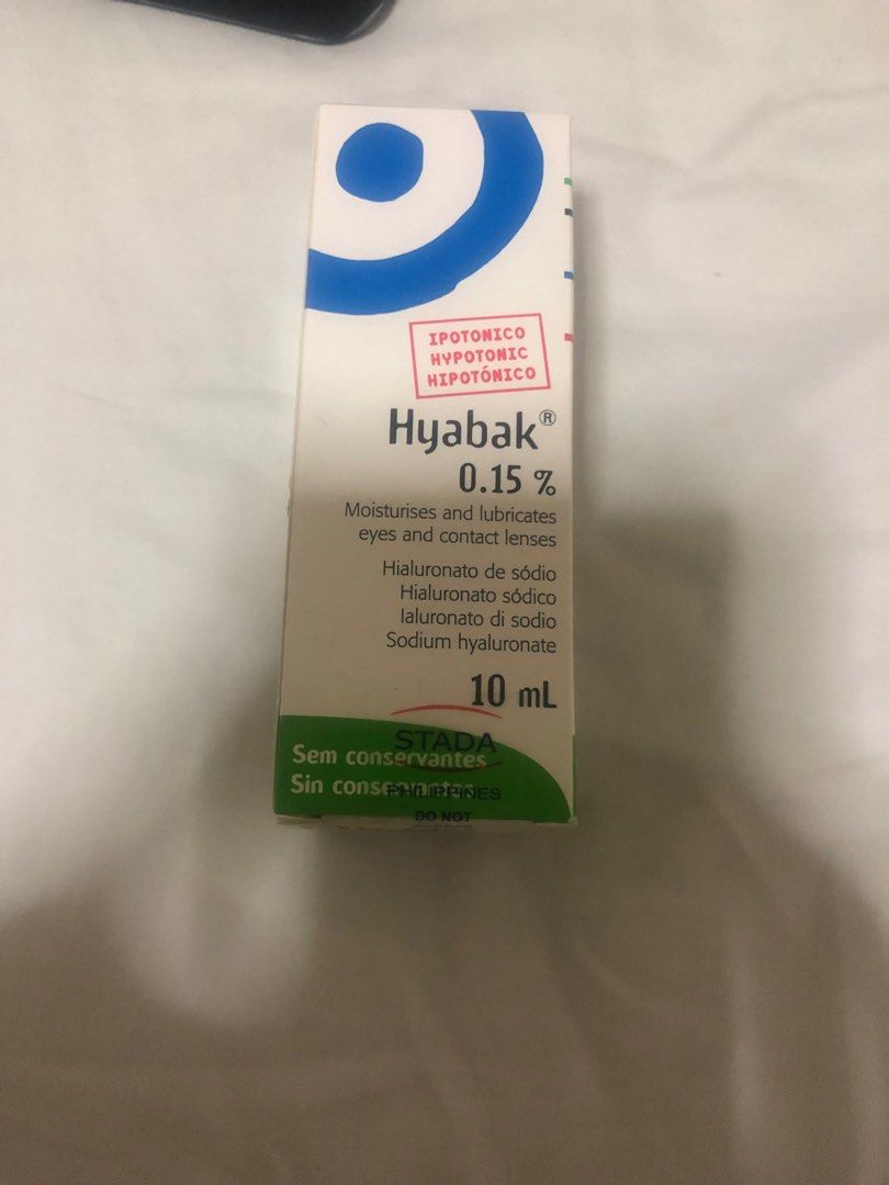 Hyabak eye drop (artificial tear), Beauty & Personal Care, Vision Care