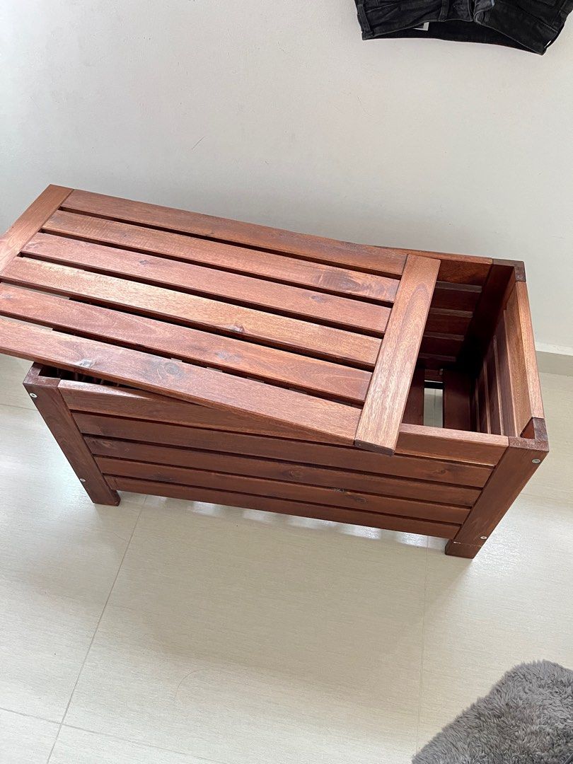 Ikea Applaro Outdoor Bench Storage, Furniture & Home Living, Furniture