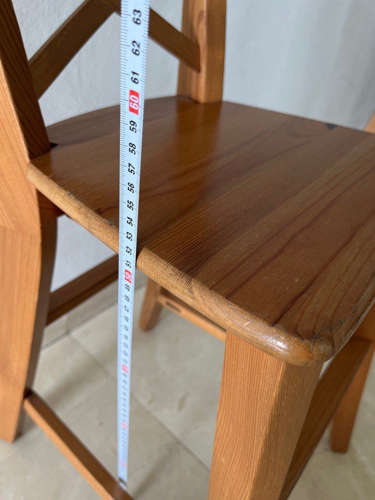 Ikea Ingolf Junior Dining Chair in Antique Stain for Kids and Children