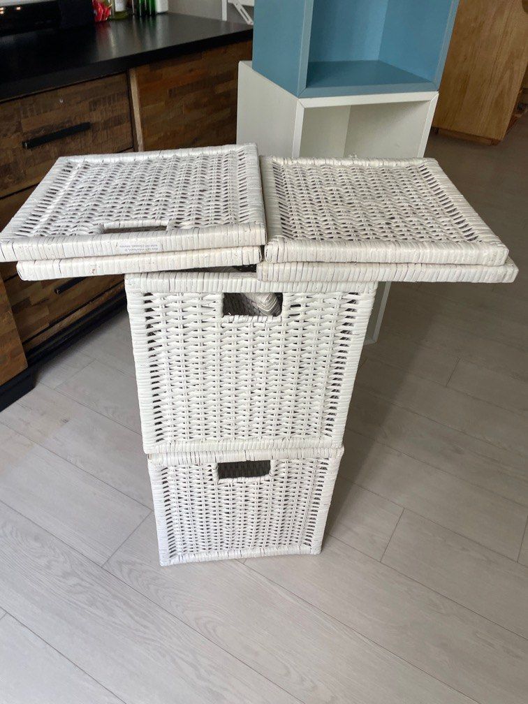 Ikea Kallax branas rattan box insert, Furniture & Home Living