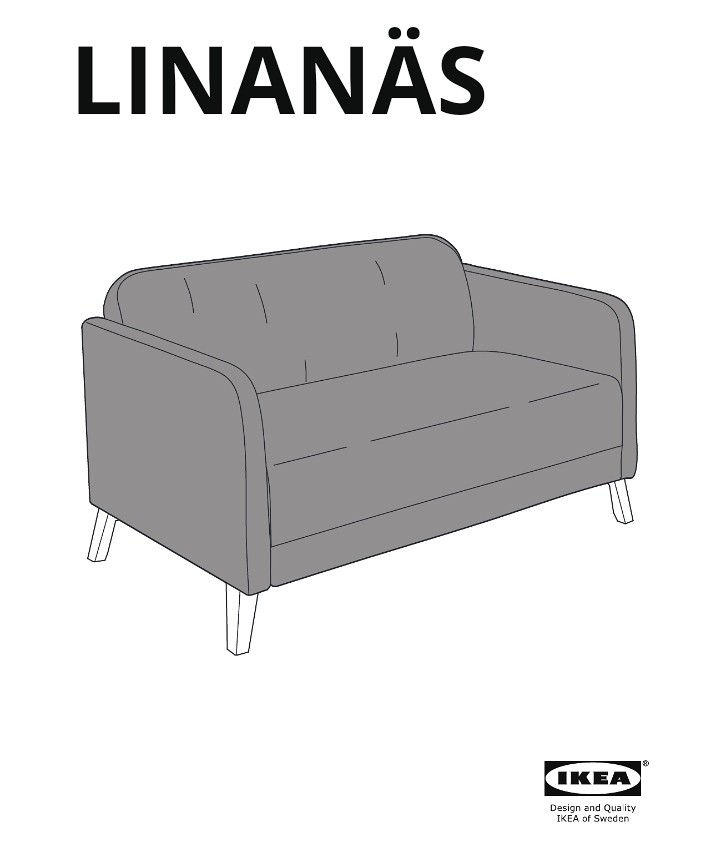 IKEA LINANÄS 2-SEAT SOFA, Furniture & Home Living, Furniture, Sofas on  Carousell
