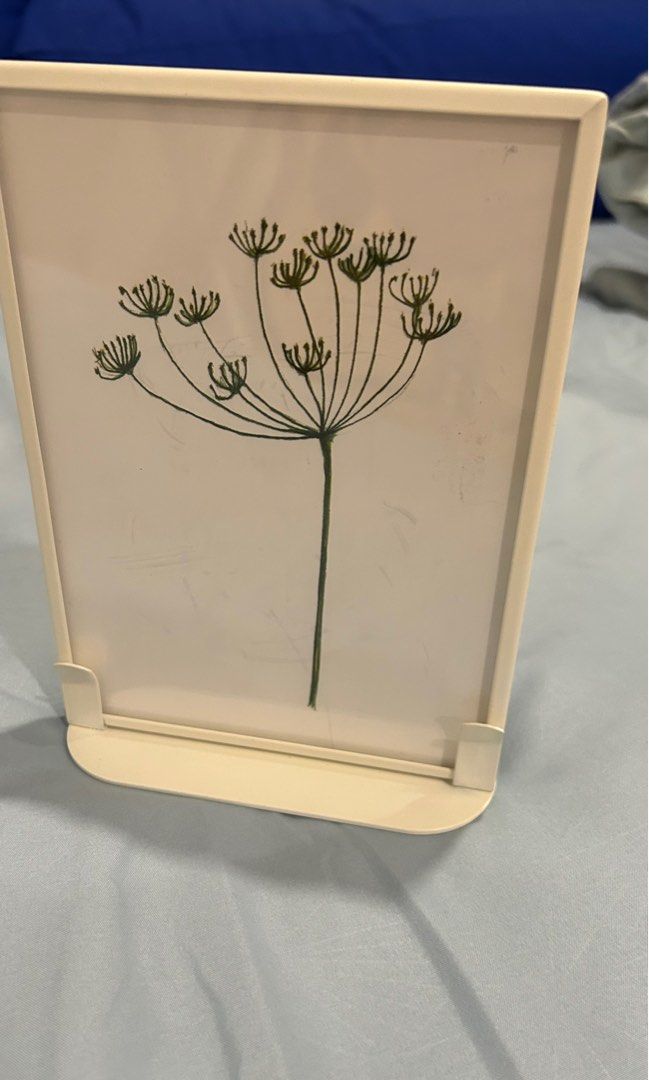 IKEA Minimalist acrylic photo frame stand for room decor, Furniture