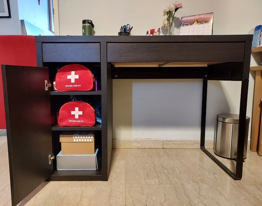 Ikea Office Table, Furniture & Home Living, Furniture, Tables & Sets on