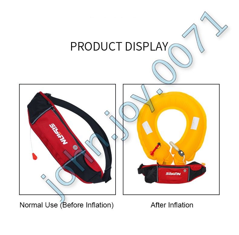 Inflatable 100N Airbelt Personal Flotation Device (PFD) Lifejacket SUP