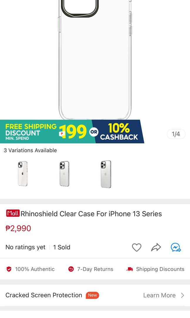 iPhone 14 pro max Rhinoshield clear case, Mobile Phones & Gadgets, Mobile &  Gadget Accessories, Cases & Sleeves on Carousell