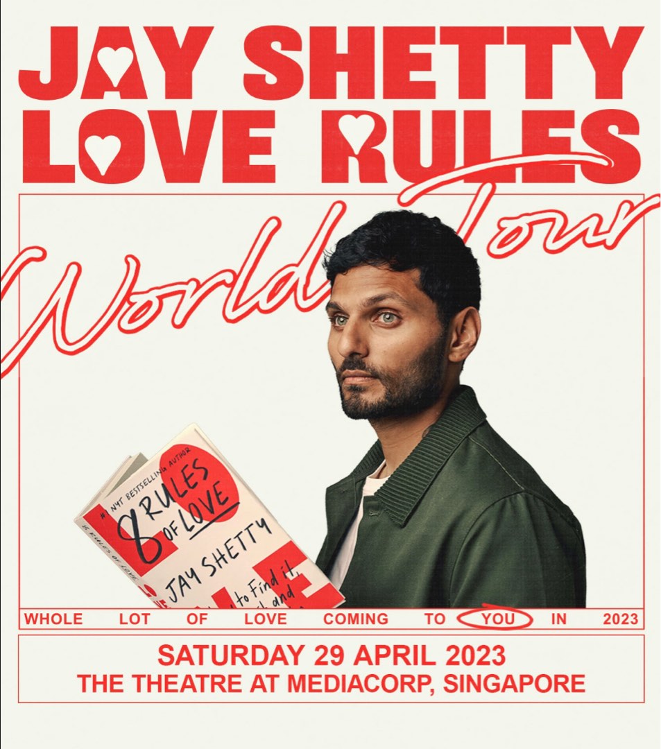 Jay Shetty World Tour Cat 3 x1 ticket, Tickets & Vouchers, Event