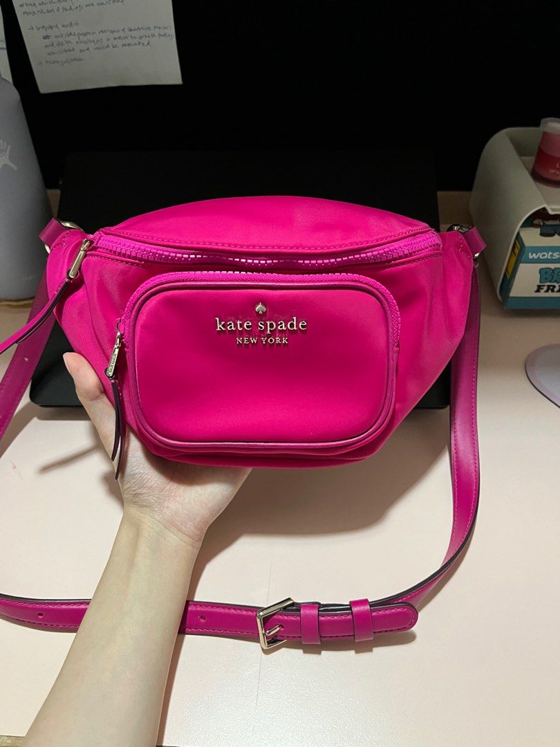 Kate spade belt bag pink deals
