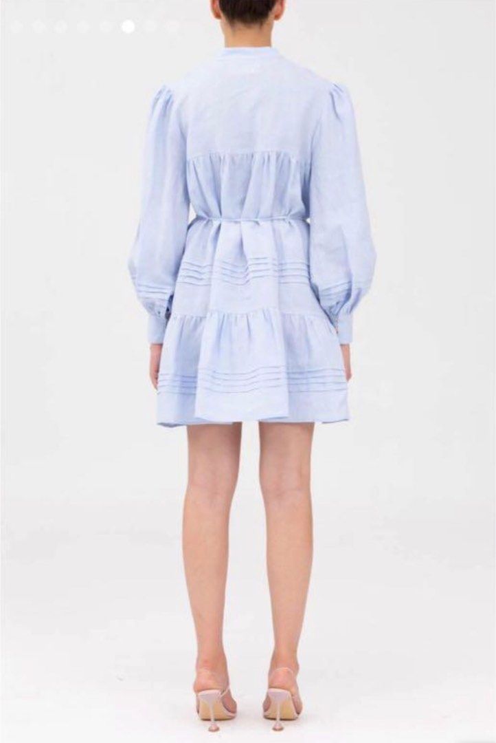 Keepsake Medallion Blue Mini Short Dress, Women's Fashion, Dresses