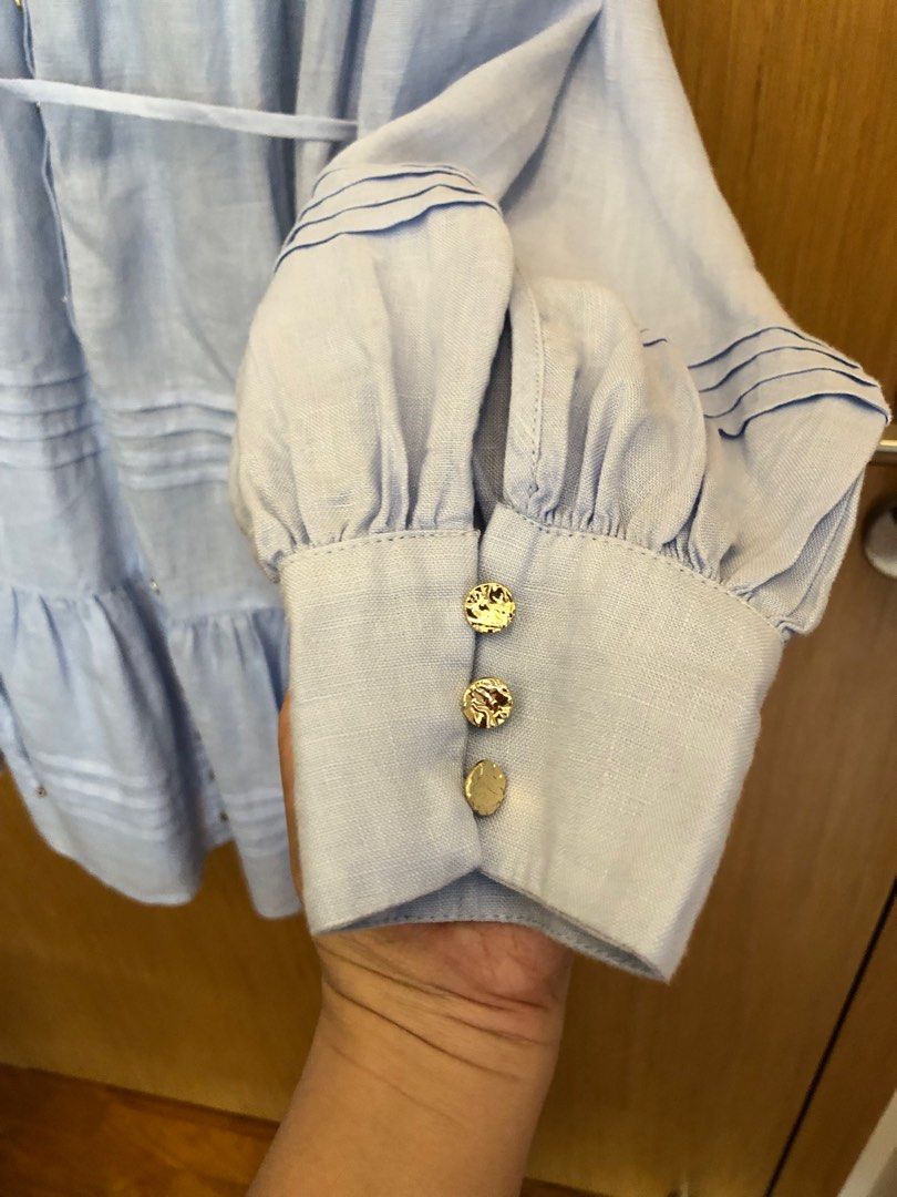 Keepsake Medallion Blue Mini Short Dress, Women's Fashion, Dresses