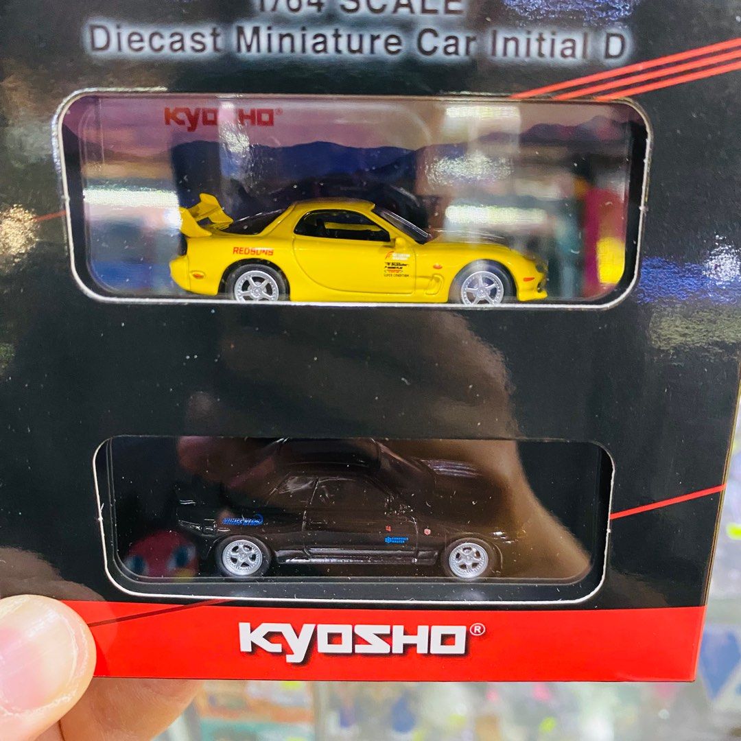 Kyosho 1:64 Die-cast Model Car New Initial D Movie Boxset 京商頭文字D 新劇場版套裝Toyota  AE86 Mazda RX7 FC FD Nissan Skyline GT-R R32, 其他, 其他- Carousell