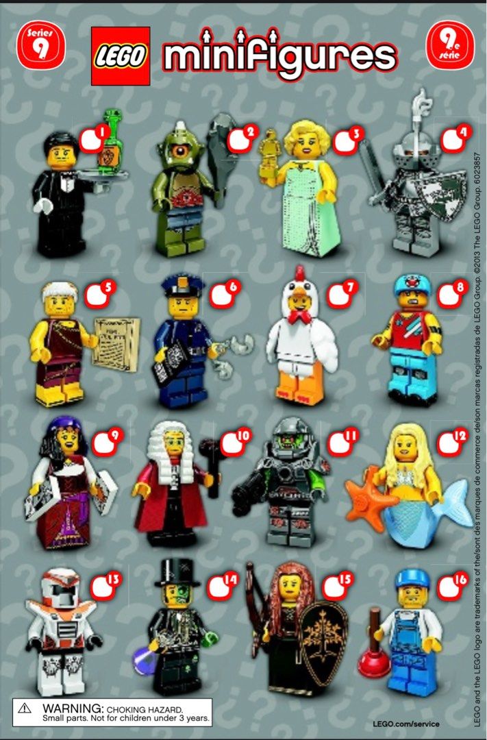 Lego Minifigures Series 9 assorted Hobbies Toys Toys Games