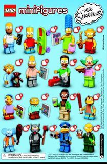 The simpsons lego 2025 minifigures series 1