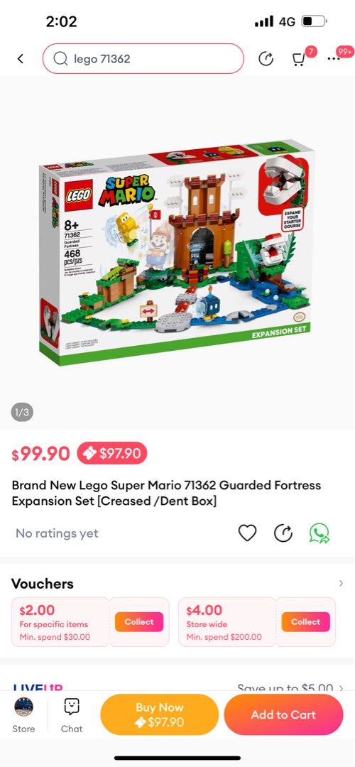Lego mario guarded fortress sales