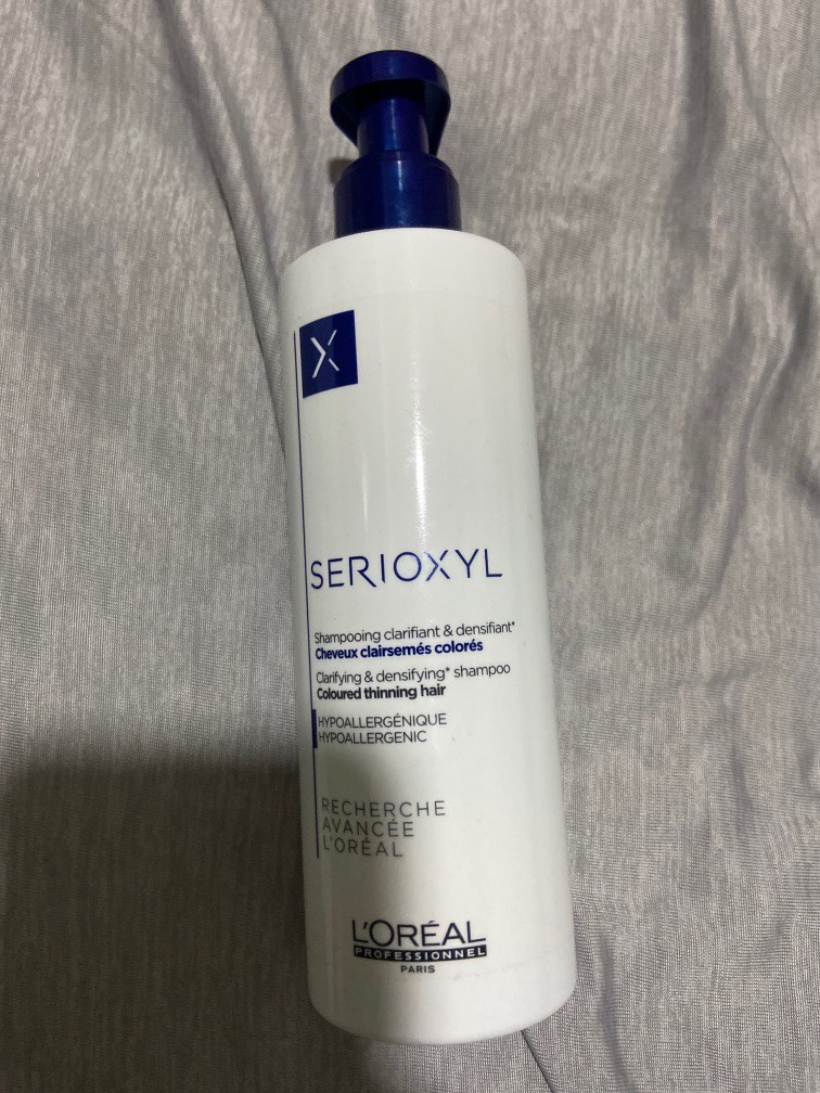 Loreal paris serioxyl shampoo for clarifying and densifying coloured