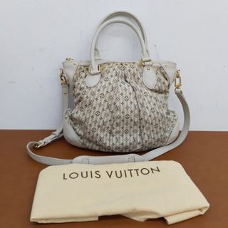 Auth Louis Vuitton Monogram Mini Lin Purple Speedy 30 2 way Hand Bag  1C090020n"