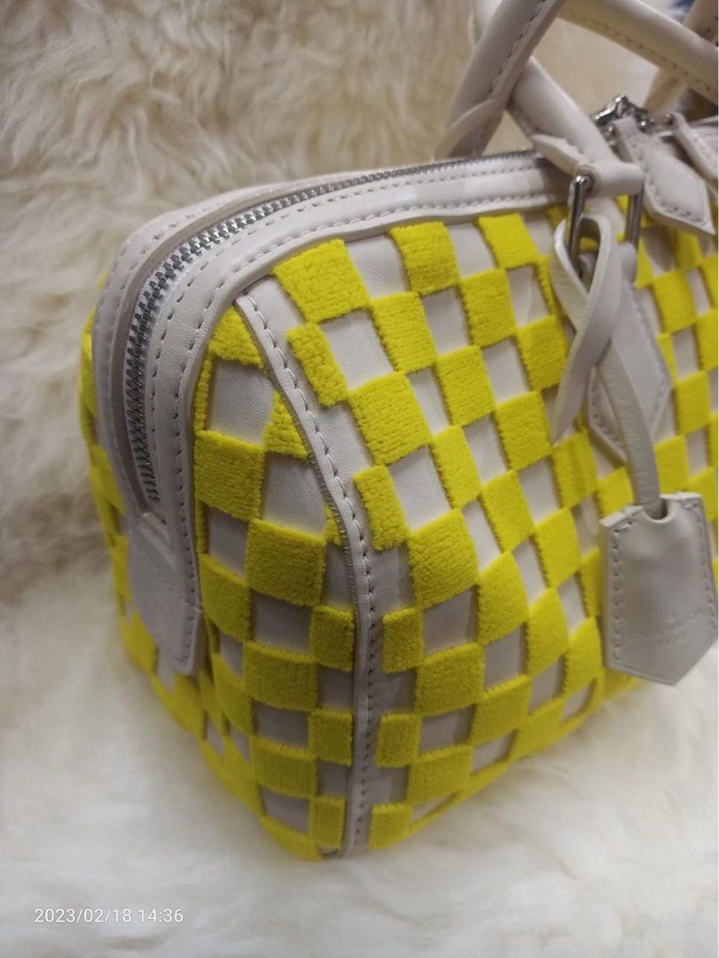 Louis Vuitton Limited Edition Yellow Damier Cubic East/West Speedy
