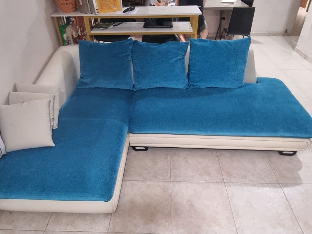 Lshape sofa, Furniture & Home Living, Furniture, Sofas on Carousell