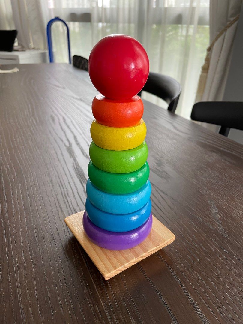 Melissa & Doug Rainbow Stacker, Babies & Kids, Infant Playtime on Carousell