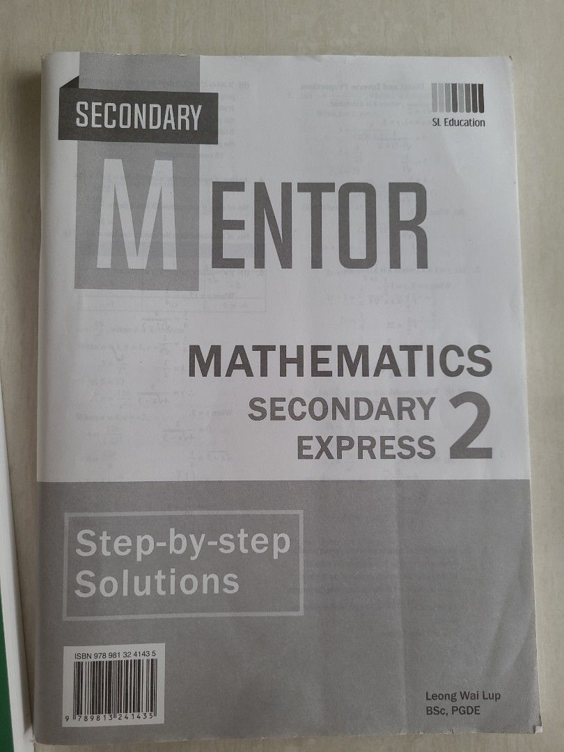 Mentor Maths Sec 2 Express, Hobbies & Toys, Books & Magazines ...