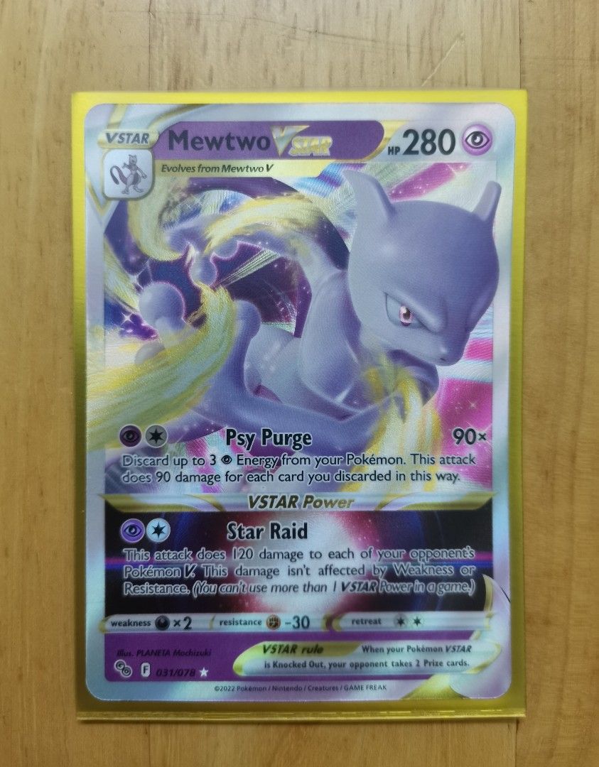 Mewtwo Vstar 031/078 Ultra Rare, Hobbies & Toys, Toys & Games on Carousell