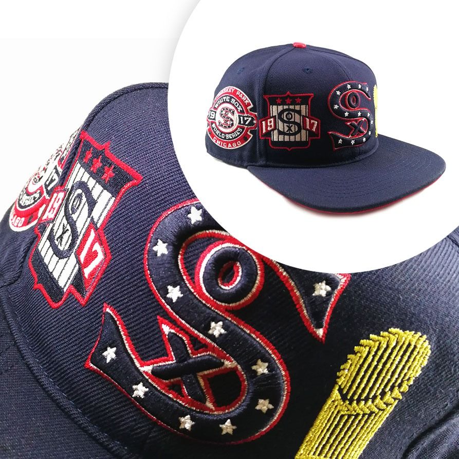 Chicago White Sox New Era 1917 Cooperstown Collection 9FIFTY Snapback  Adjustable Hat - White/Navy