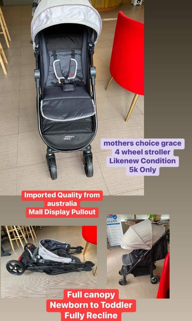 Mothers choice grace stroller folded discount