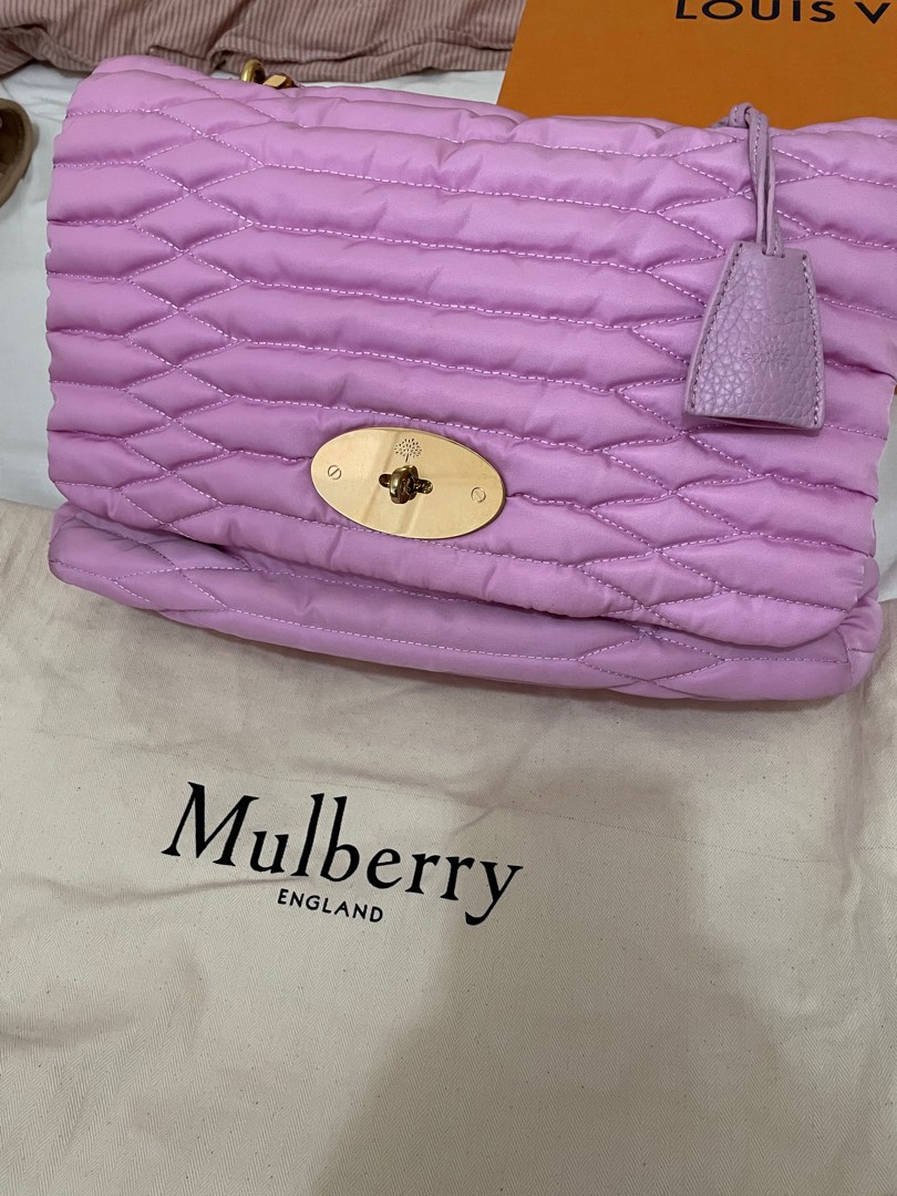 Mulberry oversized lily quilted nylon, Luxury, Bags & Wallets on Carousell