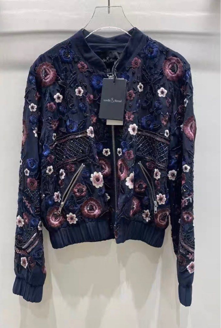 Needle and thread bomber jacket store