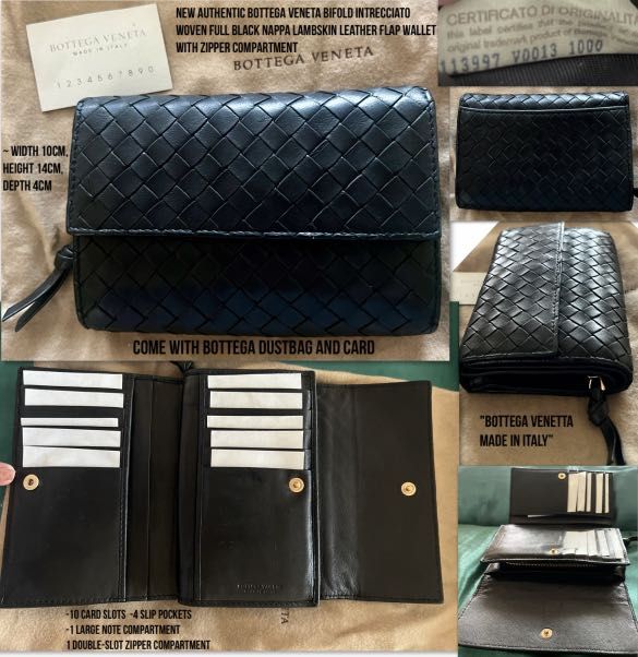 Bottega Veneta Bi-fold Wallet, Luxury, Bags & Wallets on Carousell