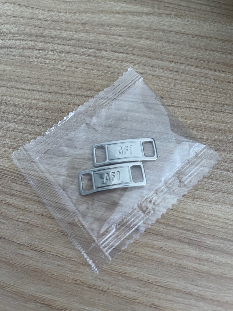 air force 1 metal tag silver