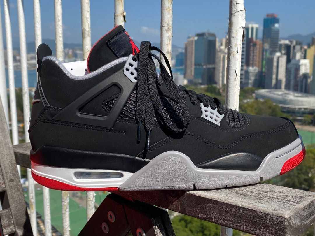 Nike Air Jordan 4 BRED US10 (brand new), 男裝, 鞋, 波鞋- Carousell