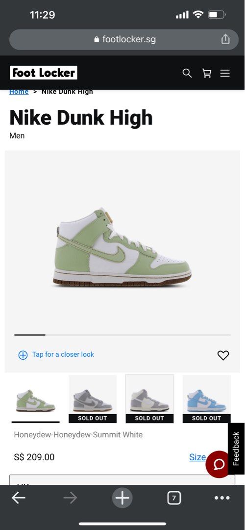Retro 1 turbo green on sale footlocker