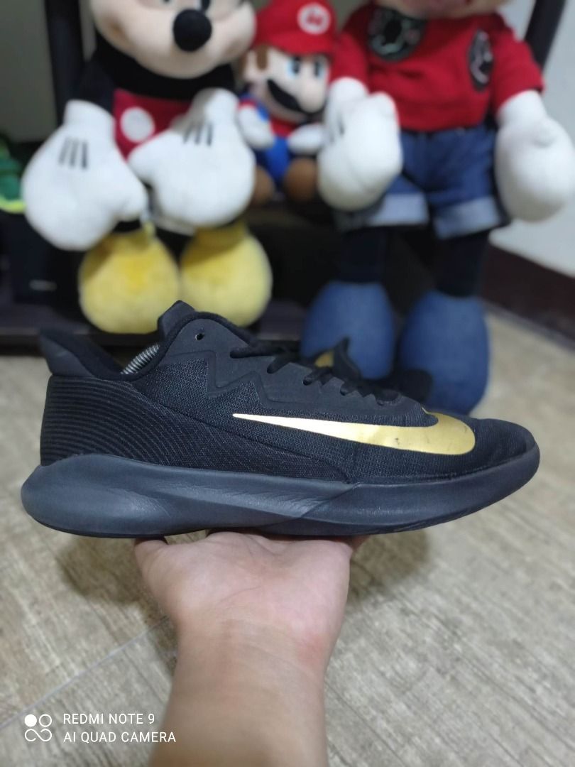 nike precision 4 black and gold
